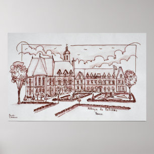 Poster Abadia de Valloires   Argoules, França