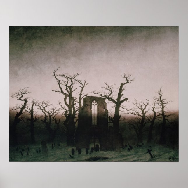 Poster Abadia em Oakwood, 1810 (Frente)