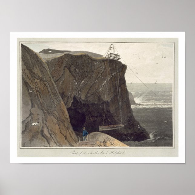 Póster Abaixando um barco da plataforma em Holyhead, (Frente)