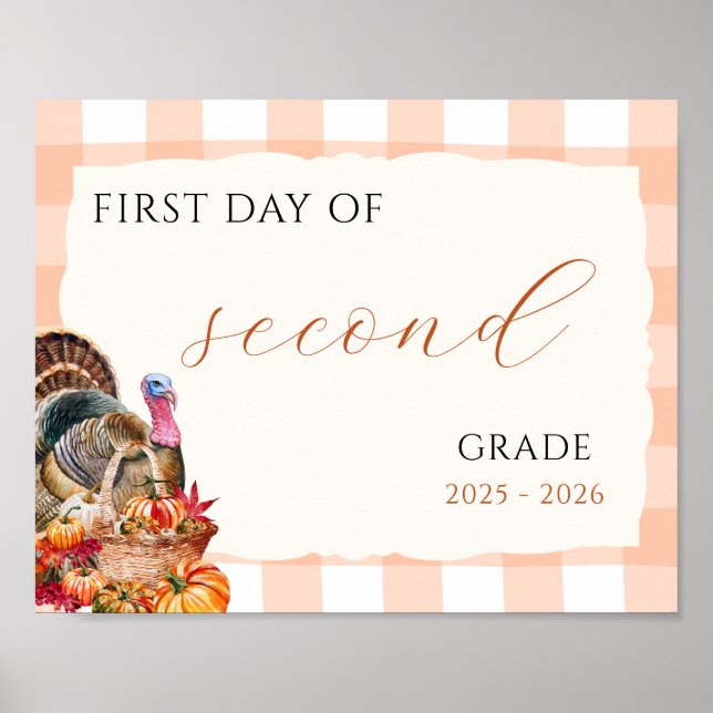 Poster Abaixar Abóbora de Volta ao Sinal Escolar (Frente)