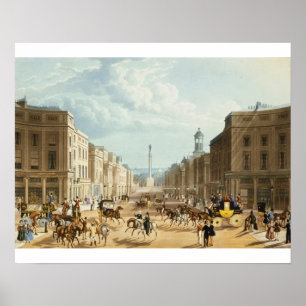 Poster Abaixe a rua regente, bar. por Ackermann, c.1835