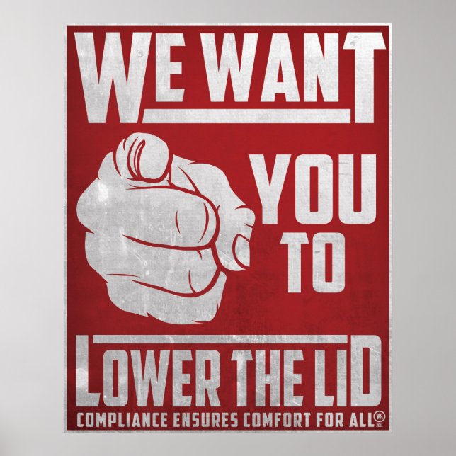 Poster Abaixe a tampa (Frente)