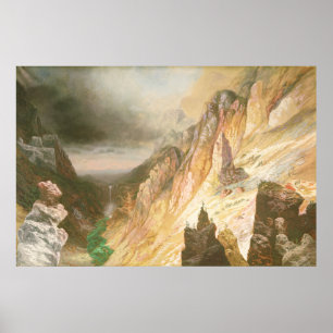 Poster Abaixe as quedas, Grand Canyon do Yellowstone