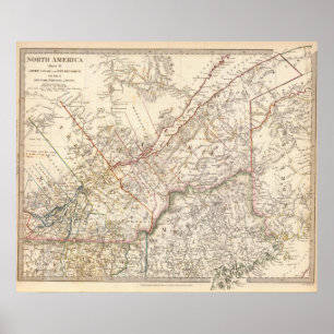 Póster Abaixe Canadá, N.B., NY, Vt, Maine