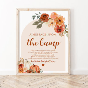 Poster Abaixe Uma Mensagem Do Sinal De Bump