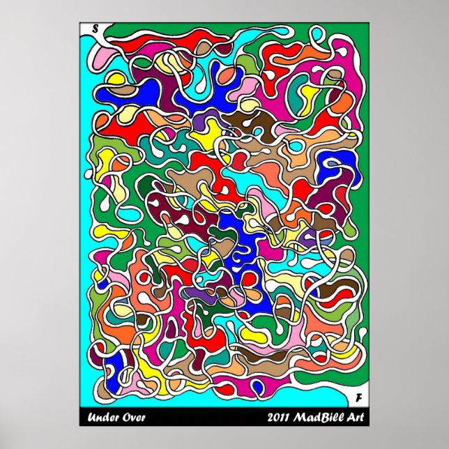 Póster Abaixo de Over Maze (Frente)