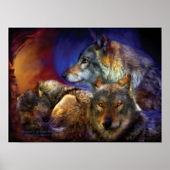 Póster Abaixo De Um Poster/Impressão (Frente)