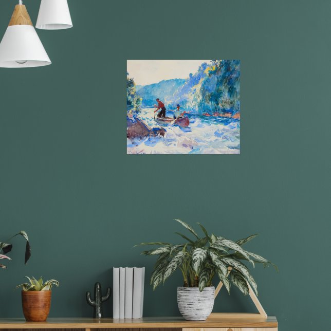 Poster Abaixo os Rapids de Frank Weston Benson (Sala de Estar 1)