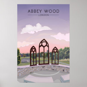 Poster Abbey Wood Cartaz de Viagens Londres