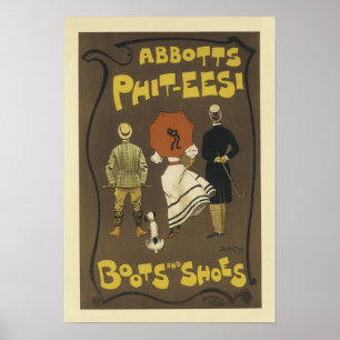 Póster Abbotts Phit-eesi Boots and Calçados