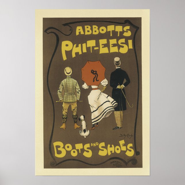 Póster Abbotts Phit-eesi Boots and Calçados (Frente)