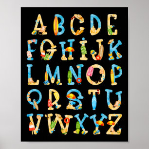 Poster Abc Kindergarten Professor Summer Beach Fim Da Esc