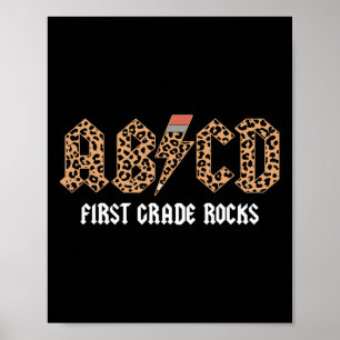 Poster Abcd Rocks 1º Ano De Volta À Escola Tea Leopardo