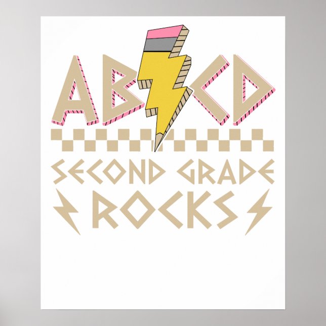 Poster abcd segunda série rocks (Frente)