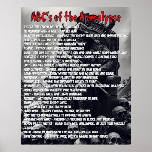 Poster ABCs do Apocalipse