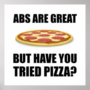 Poster Abdominals Pizza