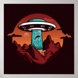 Poster Abdução de alienígenas