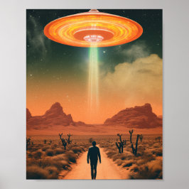 Poster Abdução de Alienígenas Retroativa do Deserto