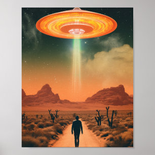 Poster Abdução de Alienígenas Retroativa do Deserto