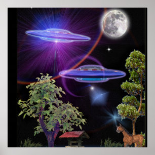 Póster Abducção do UFO