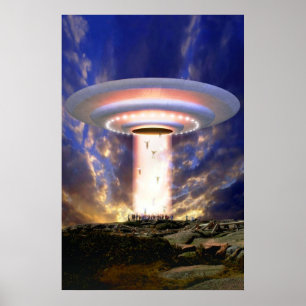 Póster Abducção maciça do UFO