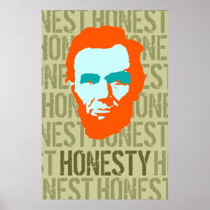 Póster Abe honesto
