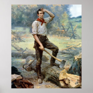 Póster Abe Lincoln -- O divisor do trilho