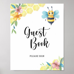 Poster Abeja melífera \ Livro de visitas