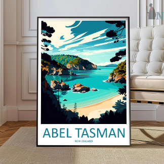 Poster Abel Tasman Travel Print Wall Art Abel Tasman Wall