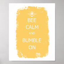 Abelha calma e bumbre