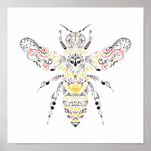 Póster abelha de rainha