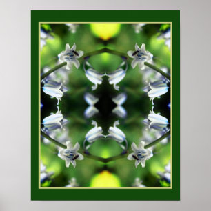 Poster Abelha no Abstrato do ventilador Bluebell