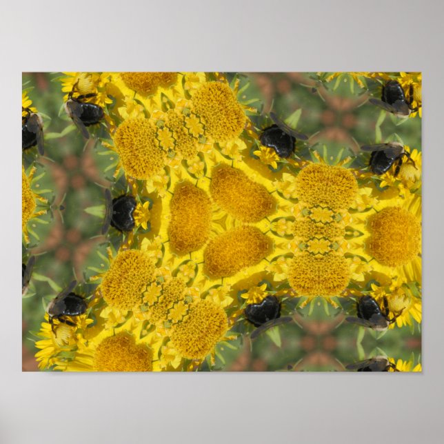 Poster Abelha num caleidoscópio (Frente)