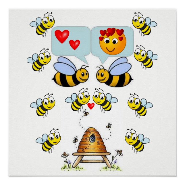 Póster abelha poster (Frente)