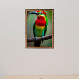 Poster Abelharda-de-barba-vermelha