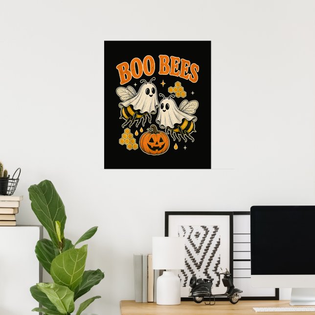 Poster Abelhas Assustadoras Abelha Fantasma Engraçado Hal (Escritório em casa)