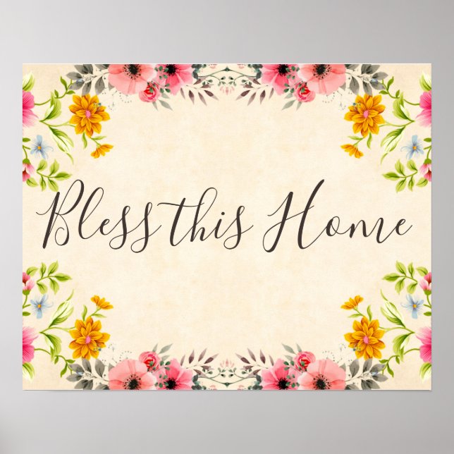 Poster Abençoa esta Casa (Frente)