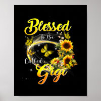 Abençoada seja chamada Gigi Sunflower Aover Mãe