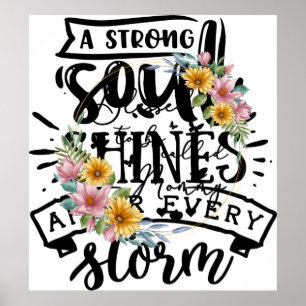 Poster Abençoada Seja Chamada Mamãe De Mamãe De Girassol 