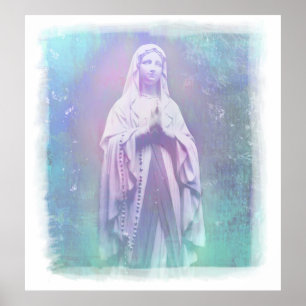 Poster abençoado da Virgem Maria