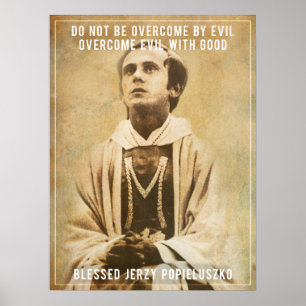 Poster abençoado de Jerzy Popiełuszko