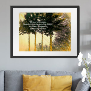 Póster Abençoado é o Homem