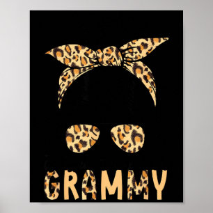 Poster Abençoado por ser chamado de grammy leopardo coque