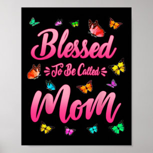Poster Abençoado Seja Chamado Mãe Dia de as mães Engraçad