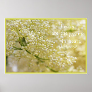 Póster Abençoados são os Puros no Coração