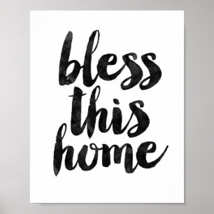 Póster Abençoe esta casa