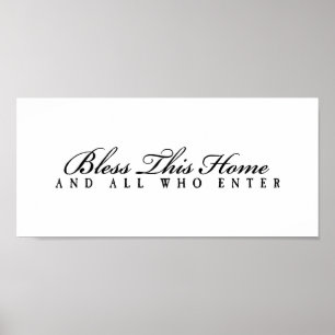 Poster Abençoe todos os que entram