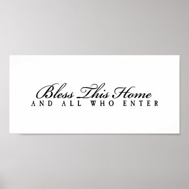 Poster Abençoe todos os que entram (Frente)