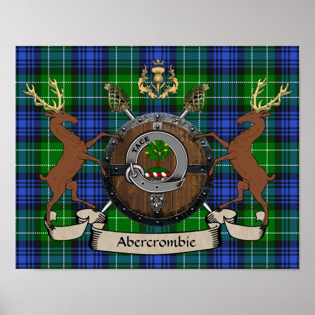 Poster Abercrombie Crachá & Scottish Targe Personalizado (Frente)