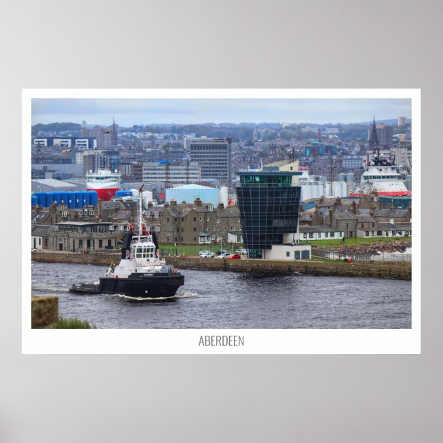Poster Aberdeen, Escócia, Reino Unido (Frente)